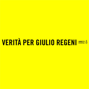 striscione simbolo della campagna verità per Giulio Regeni